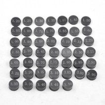 엔진부품 가와사키 W650 KX250F KLE650 KLE W Versys 7.48 KX 용 5pc 250mm 조정 가능한 밸브 가스켓 심 패, 21 1sets 1.20-3.50