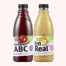 풀무원 아임리얼 700ml ABC주스1병 바나나트로피컬1병, 아임리얼 ABC주스 700mlx2병