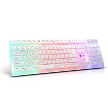 ZIO G-Light 레인보우 LED USB키보드 키스킨포함, 일반형