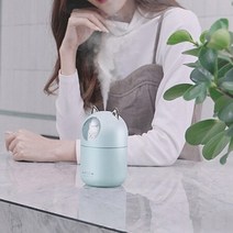 흰색 무드등 usb 탁상용 가습기 소형 사무실용 책상용
