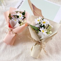 이플린 납골당 조화 꽃다발 1+1 / 국화 데이지 꽃, 1_데이지(화이트화이트)