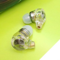 가수인이어 커스텀인이어 D1 HIFI MMCX 이어폰 스테레오 강력한 버드 IEM 10mm 다이나믹 맞춤형 헤드폰 소, 01 Transparant  Earbuds