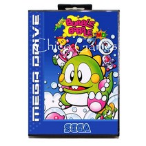 Sega 메가드라이브 비디오 게임 콘솔 용 MD 카드 슈퍼 버블 보블 EU 16 비트, 한개옵션1, 01 US EU Shell