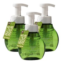 네이쳐러브메레 핸드워시 거품형 280ml 3개 1세트 손세정제, 레몬라임향