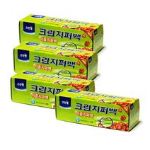 온마음샵 크린랲 크린이중지퍼백(소형/18cmx20cm) 20매 X4개, 4개