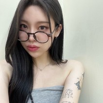 하리몽드 데일리 캐주얼 가벼운 베이직 라운드 동글이 뿔테 안경테 5color
