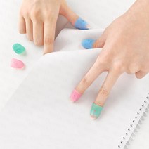 일본 사무용 골무 손가락 실리콘 엄지 검지 고무 3P 서류 바느질 독서 다목적, M-3개입 (322795), 3개
