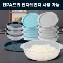 냉장고 정리수납 환경호르몬 걱정없는 쿡앤밥 냉동밥 보관용기 냉동실 전자레인지용기 남은밥용기 보관용기 자취생 직장인 4p, 1개, 스카이블루