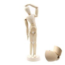 인체 모형 드로잉 데생 나무 관절 목각인형 20cm
