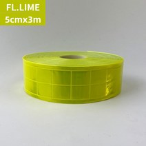 야간형광반사 테이프 낚시 자전거 오토바이 5cmX3m PVC 반사 밴드 테이프 자켓 조끼 의류 봉제용 반사 스트, 04 Fluorescent yellow