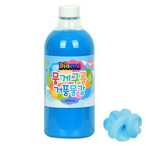 뭉게구름 거품물감 리필 1000ml 낱색 형광파랑 미술놀이 물감 물감놀이 유아미술 유아물감 kwk+3477, 상품선택