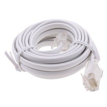 shangren RJ11 ADSL-이더넷 모뎀 케이블 8P 4C 6P 4C ASDL 패치 와이어 4 핀, 설명, 화이트, 설명