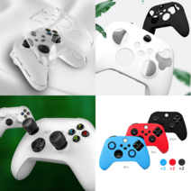 XBOX SERIES 시리즈 X S 컨트롤러 케이스 커버 실리콘 크리스탈 보호 엑스박스, 블루, [보급형] 실리콘 케이스