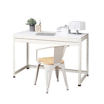 [데이데이] 조립식 철제 책상, 화이트 - 1000x500