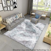 북유럽풍 대형 거실 카페트 사계절 극세사 소형 러그 매트 모음, 80×120cm + J