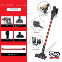 JINGMING 무선청소기 CUTE QUEEN 선물 증정, 001A하이 엔드 회색 영어 중립 컬러 박스--브러시리