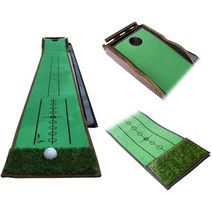 자마골프 원목 레이서 퍼팅매트, 1개