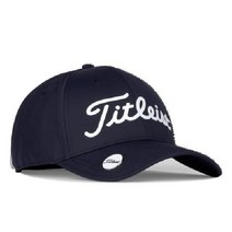 타이틀리스트(Titleist) 골프 모자 남성 플레이어 볼 마커 캡 HJ22CCM BKWT, 네이비/화이트