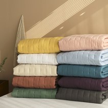 고밀도 순면 60수 고정밴딩 누빔 침대패드(SS/Q/K)-13color, 아이보리