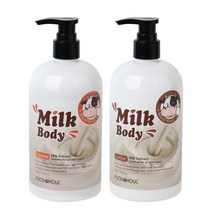 푸드어홀릭 [푸드어홀릭] 밀크 우유 바디클렌져.로션 500ml 택1, 바디로션