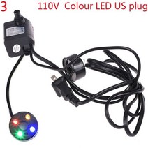 수중펌프 워터펌프 AC 미국 110V EU 220V 플러그 잠수정 워터 펌프 수족관 분수 공기 물고기 연못 탱크 1pcs, 3