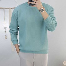 로코비전 오버핏 골지 니트 맨투맨 남자 티셔츠