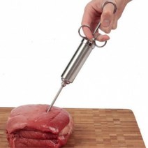 키알리 바비큐 고기 인젝터 주사기 양념 바늘 염지 연화