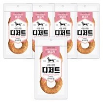 너를위한디저트 오래먹는 도너츠 개껌 100g, 오리고기, 5개