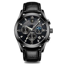 남자손목시계 메탈시계 다이버시계 poedagar men watch sport 크로노그래프 쿼츠 시계 탑