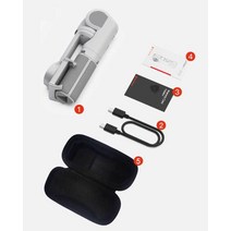 소형 짐벌 셀카스틱 Snopp TOM 2 스마트 폰 Giml iPhone 용 삼각대가있는 3 축 핸드 헬드 안정기 Huwei Sms, 02 add Carry bag