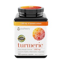 유씨어리 터메릭 강황 1000mg 180정 Youtheory Turmeric