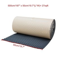 계란판 50*100/200/300/500CM 2-10mm 두께 자동차 사운드 매트 데드너 열 소음 절연 데드닝 후드 폐쇄 셀 폼 스티커, [04] 500cmx50cm