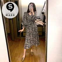 스웨덴세탁소 빅사이즈 플라워 롱원피스 웬디 SW1604