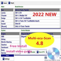 2022 피아트 커넥터 멀티 Ecu 스캔 4.8 레지스터 용 핫 자동 수리 소프트웨어 ELM327 과 함께 작동 무료 설, 02 4.8 R1 send CD