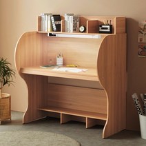 e스마트 엘리트 와이드 독서실책상 1230 / LED스탠드 포함, 화이트