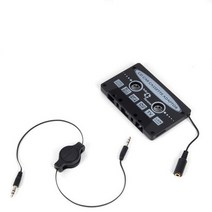 카세트테이프 데크용 카팩 릴선 포함 차량용 오디오용 3.5파이 연결 외부입력선포함 AUX