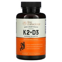 K2+D3 뼈 & 심장 건강 소프트젤 60정 약 2달분, 상품