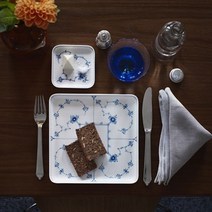 [Royal Copenhagen]로얄 코펜하겐 블루 플루티드 플레인 스퀘어 접시 10cm, 단품 1101709