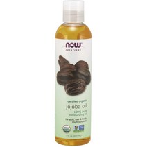 NOW Now Solutions Organic Jojoba Oil 나우푸드 오가닉 호호바 오일 237ml, 1팩