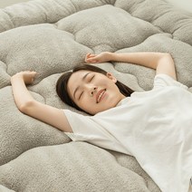 여름용 겨울용 반반 양면 사용 침대 매트리스 토퍼 차박 캠핑 슈퍼싱글 퀸, 아이스그레이