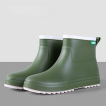 여성레인부츠 여자장화 장화 여성 방수 고무 신발 패션 발목 정원 Galoshes 작업 비
