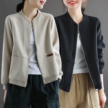 Tagi 여성자켓 봄가을 집업 가을 점퍼 오버핏점퍼 빅사이즈여성의류 아우터