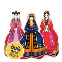 컬러룬 삼국시대 전통의상 3종(벌크 10입), 백제