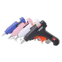 핫멜트 가정용 접착제 핫멜트 접착제, 20w 글루건 + 글루스틱 10개 색상랜덤