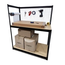 영진앵글 철재 택배 작업대 이동식 작업 다이 포장 테이블 워크벤치, 1200x600x1500 /블랙, 1200x600x1500