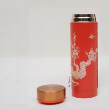 나전칠기 매화나무오렌지 자개 텀블러 한국기념품 VIP기업단체판촉선물, 오렌지