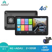 내비게이션 오토 무선카플레이자동차 대시 보드 듀얼 렌즈 ADAS GPS 내비게이션 챠량용 DVR 카메라 나이, 01 None_01 4G NO back camera