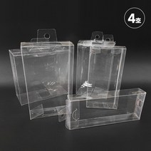 PVC 투명 사각 케이스 4호 벌크포장 선물포장 박스, 이지아트프로덕션 본상품선택