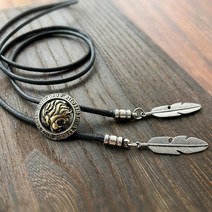 볼로 타이 슬링 넥타이 로프 루프 남자 목걸이 깃털