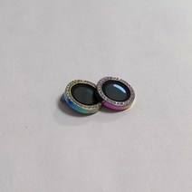 다이아몬드 글리터 카메라 렌즈 보호 유리 아이폰 14 13 12 11 프로 맥스 미니용 교체용 후면 보호 럭셔리 방수, Rainbow_14 or 14 Plus (2pcs)